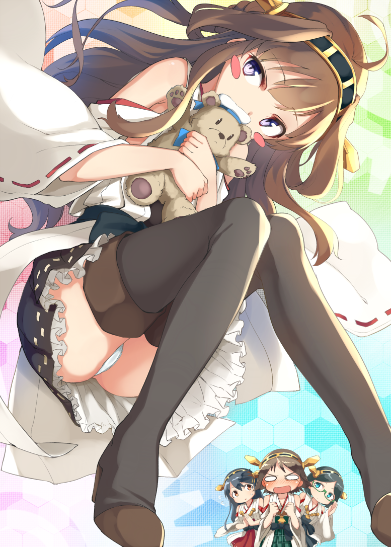 kongou, haruna, hiei, and kirishima (kantai collection) drawn by u_(mikaduki0720)