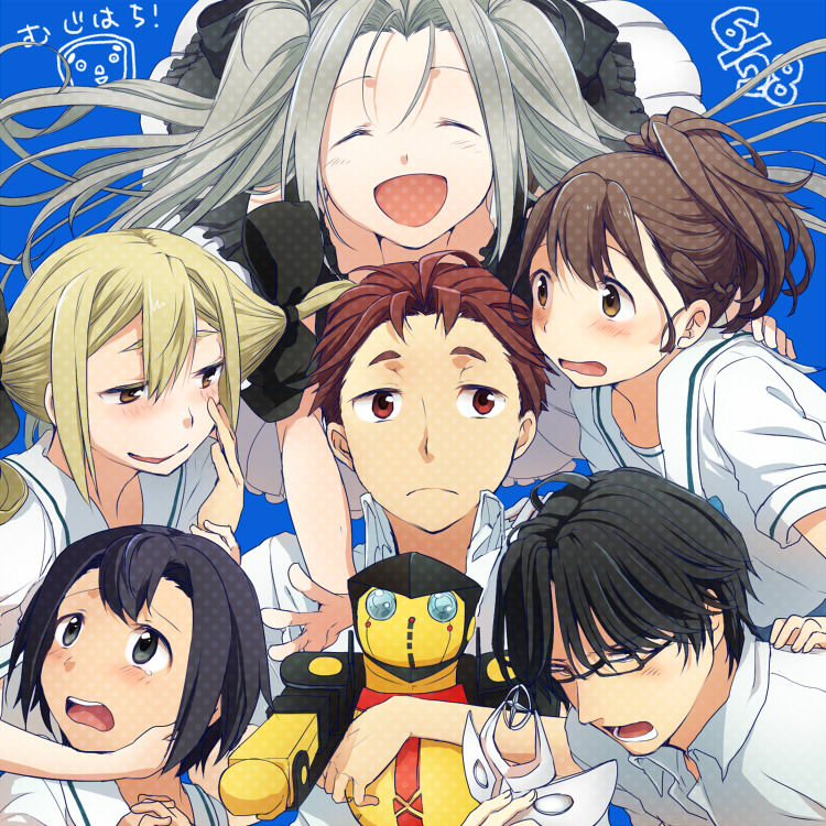 senomiya akiho, koujiro frau, daitoku junna, yukifune airi, hidaka subaru, and 2 more (robotics;notes) drawn by takana_(nanao)