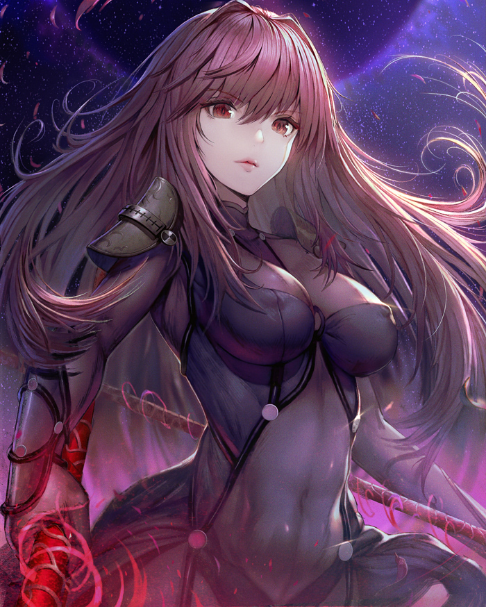scathach (fate and 1 more) drawn by norari_kuno