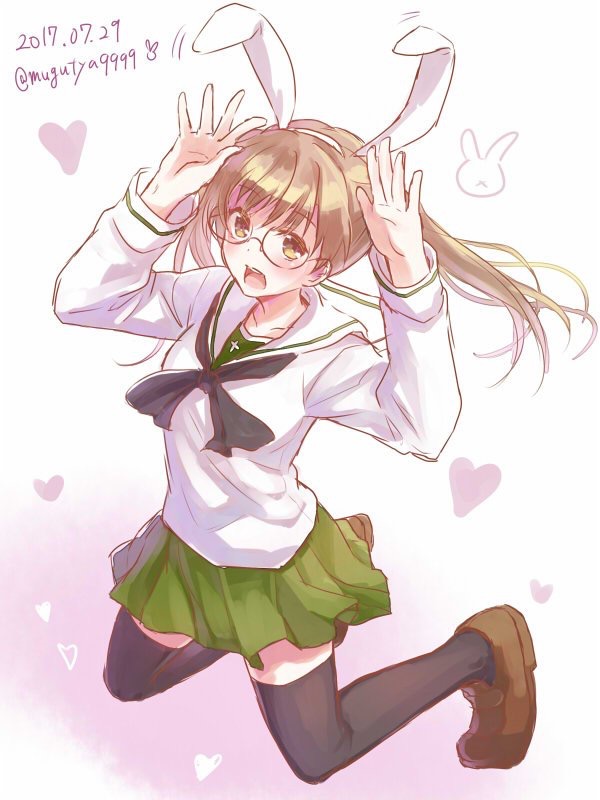 oono aya (girls und panzer) drawn by macho_ojiji