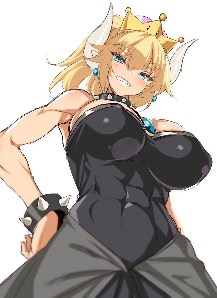 bowsette (mario and 1 more) drawn by cle_masahiro