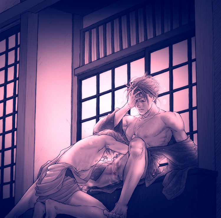 kajiwara kagetoki and hinoe (harukanaru toki no naka de and 1 more) drawn by kiske