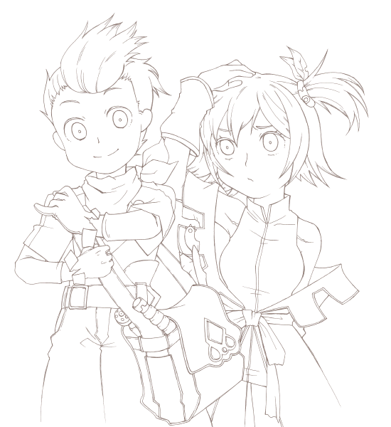 karol capel and nan (tales of and 1 more) drawn by bcg