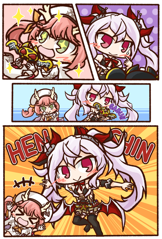 vampire, ryuujou, and kivat-bat iii (azur lane and 2 more) drawn by aka_shiba