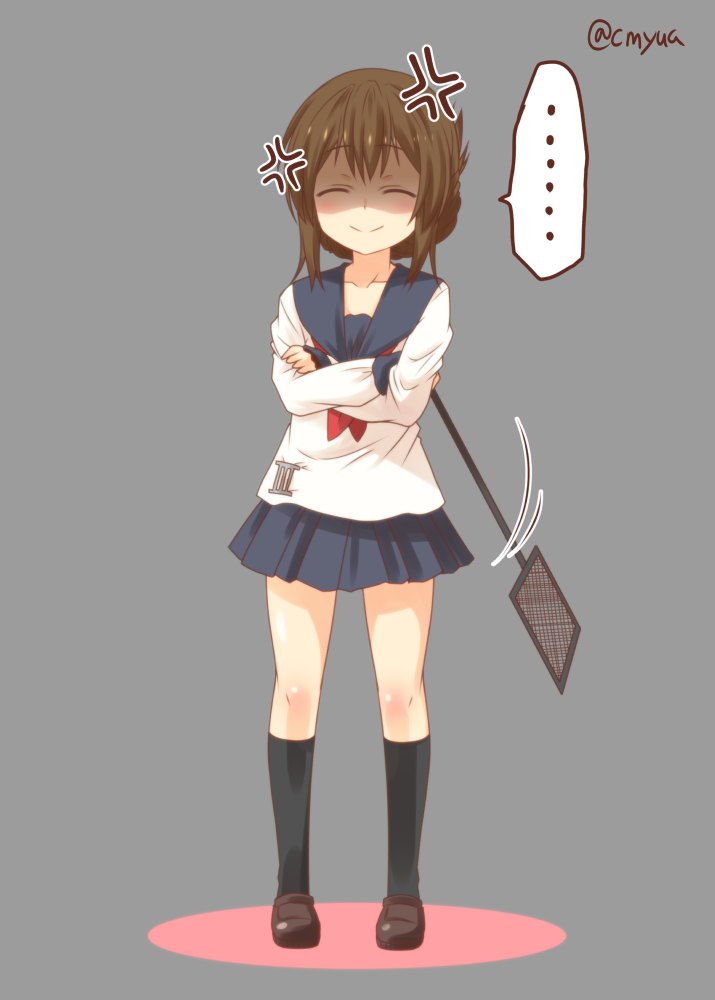 inazuma and plasma-chan (kantai collection) drawn by yua_(checkmate)