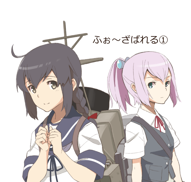 shiranui and isonami (kantai collection) drawn by hasegawa_keita
