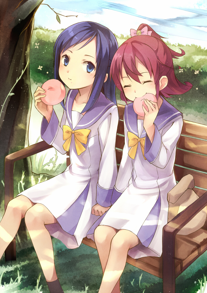 hishikawa rikka and aida mana (precure and 1 more) drawn by kyuri