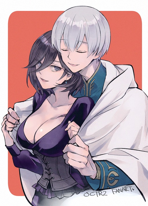 throne anguis and temenos mistral (octopath traveler and 1 more) drawn by grel_(r6hgvu5)