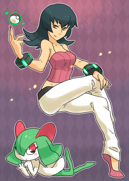 kirlia and sabrina (pokemon and 1 more) drawn by mairu