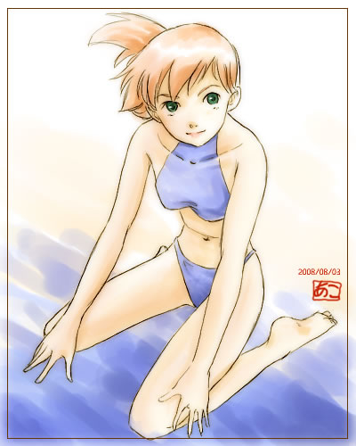 misty (pokemon and 1 more) drawn by akosan