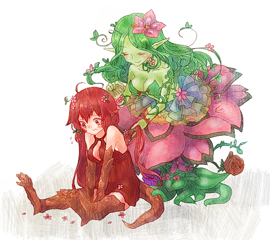 sala and aluru (monster musume no iru nichijou and 1 more) drawn by tana_(tana_chi35)