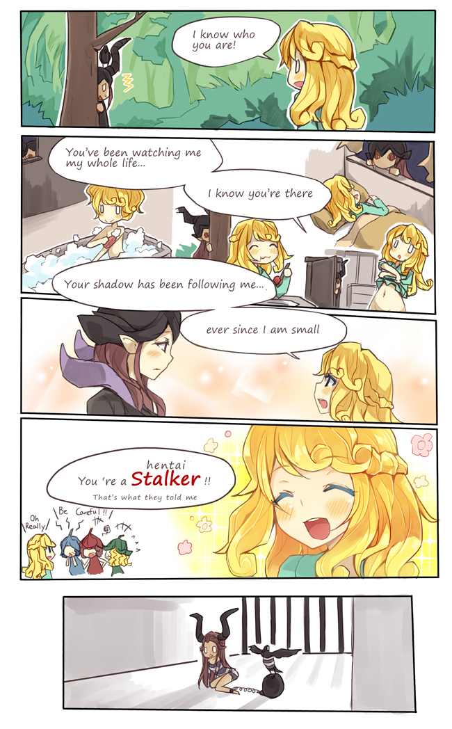aurora and maleficent (disney and 1 more) drawn by arashiya