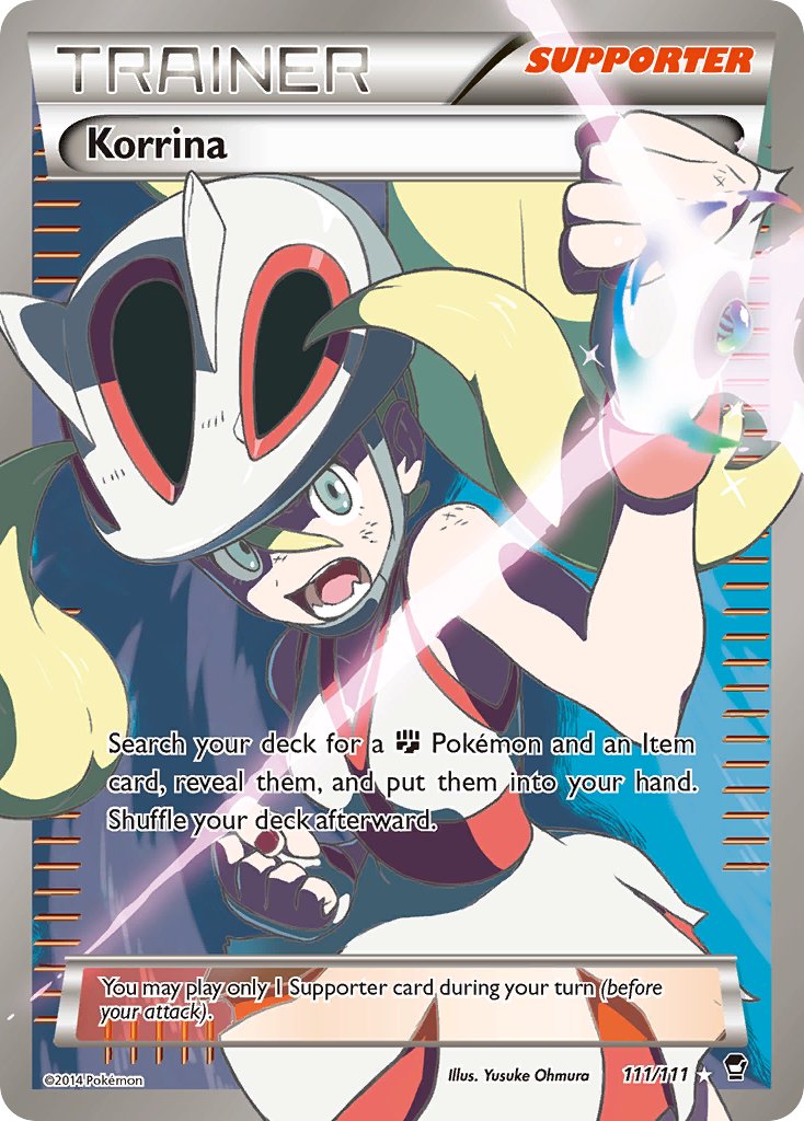 korrina (pokemon and 2 more) drawn by oomura_yuusuke