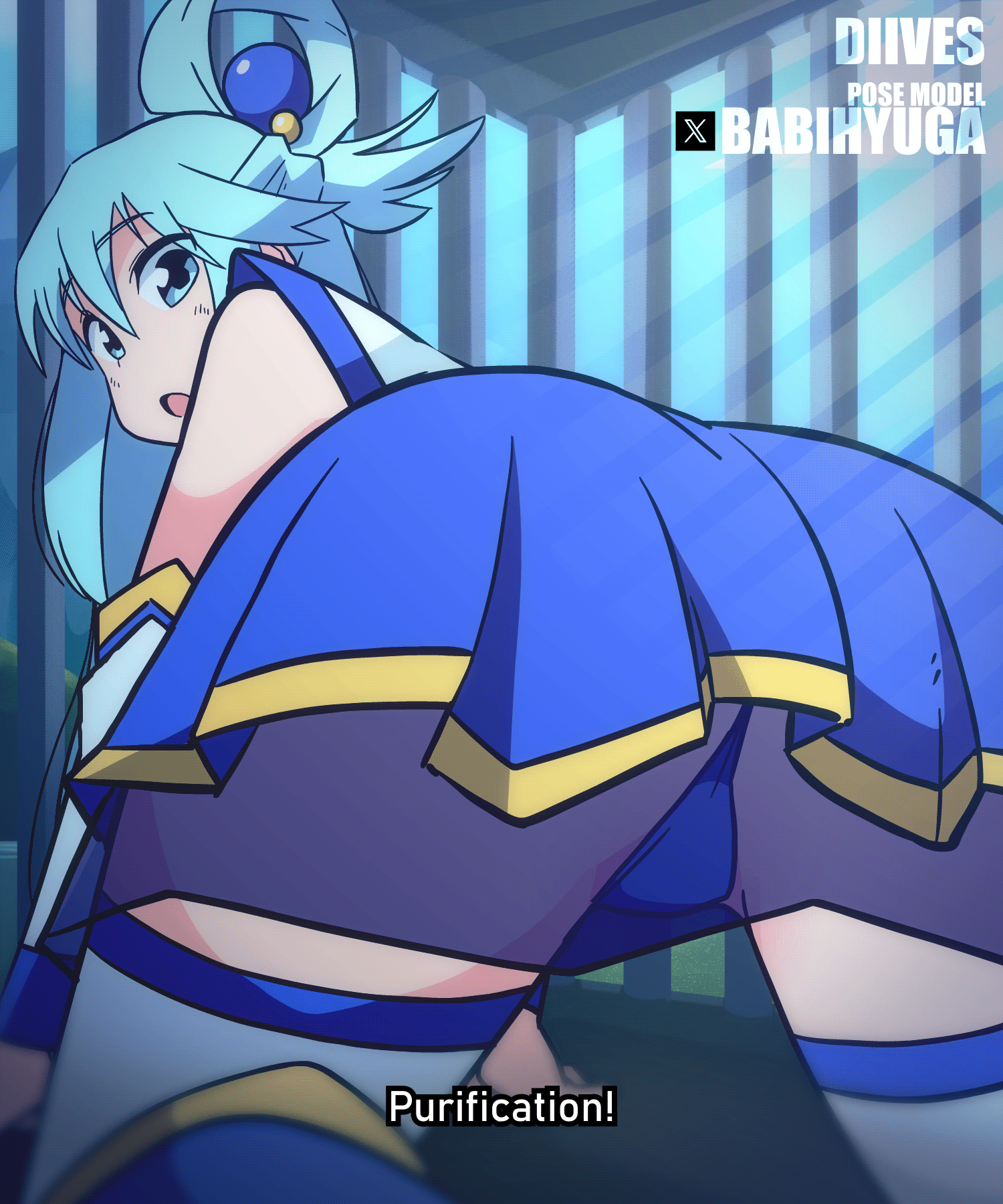 aqua (kono subarashii sekai ni shukufuku wo!) drawn by diives