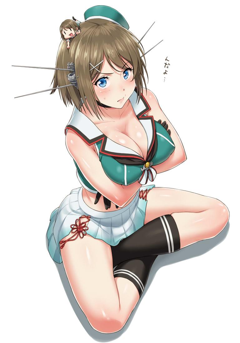 fairy, maya, maya kai ni, and 25mm triple autocannon mount (kantai collection) drawn by nigou