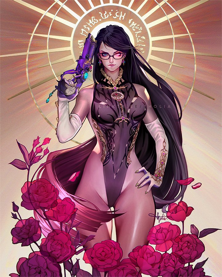 bayonetta (bayonetta and 1 more) drawn by tholia_bentz