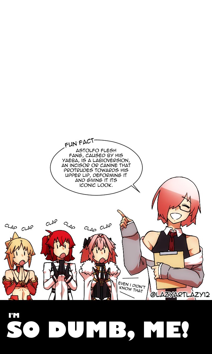 mash kyrielight, fujimaru ritsuka, astolfo, and mordred (fate and 1 more) drawn by lazyartlazy12 and tyrnickleback