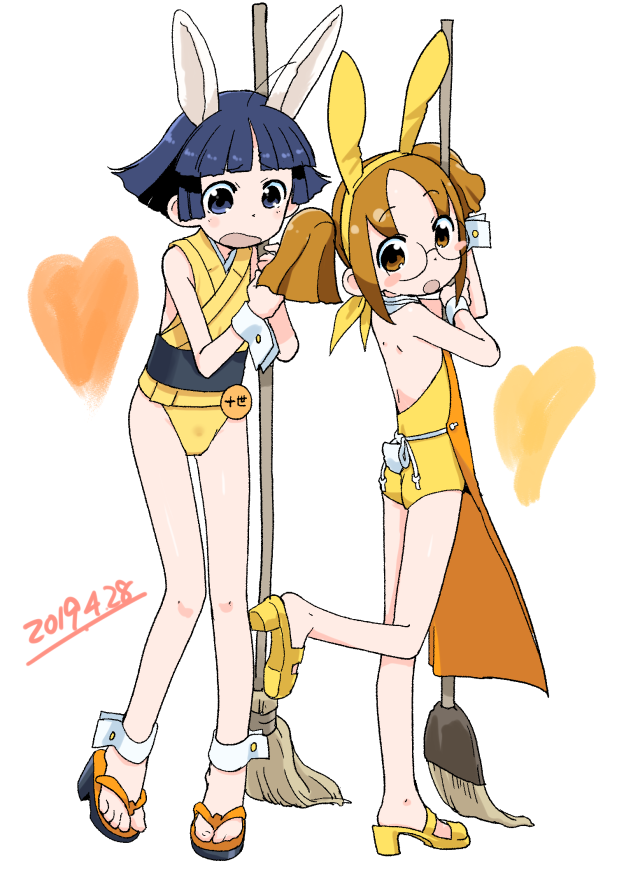 toyo and sashio sae (kanban musume wa sashiosae) drawn by suzushiro_seri