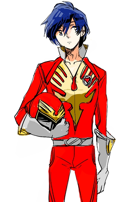 yuuki makoto (persona and 2 more) drawn by sutei_(giru)