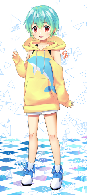 excel iruka (indie virtual youtuber and 1 more) drawn by akaboshi_imoko
