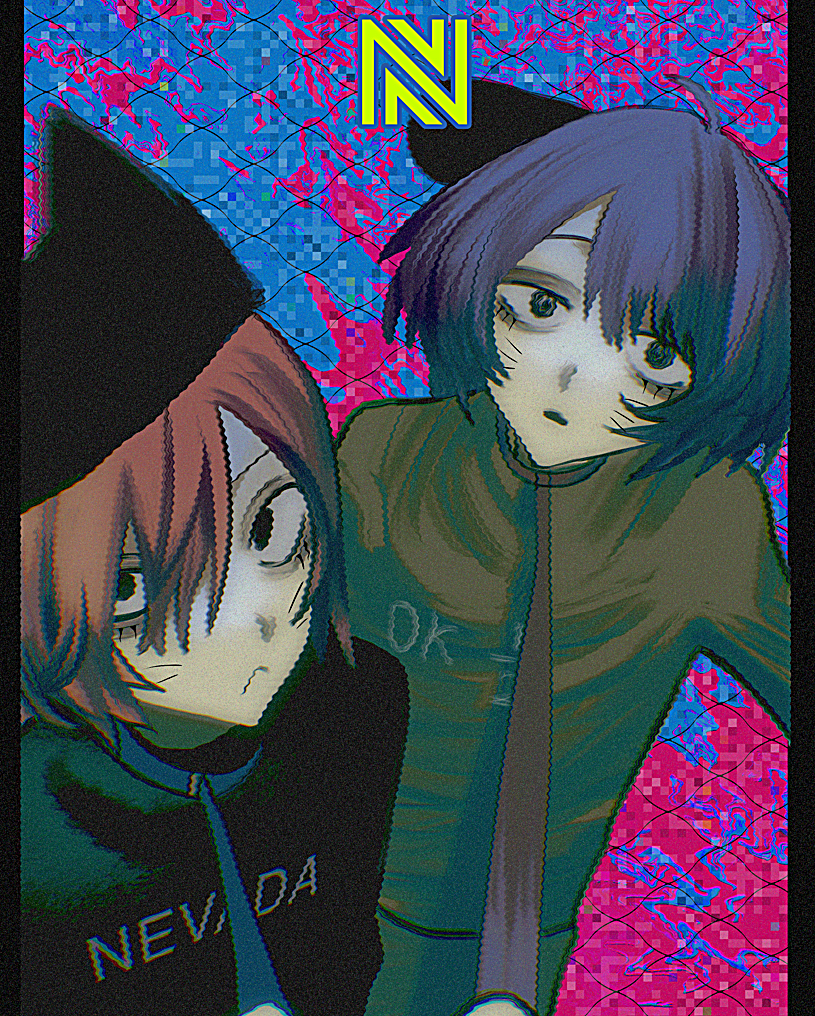 nyon and nyen (randal's friends) drawn by 0000k_lll