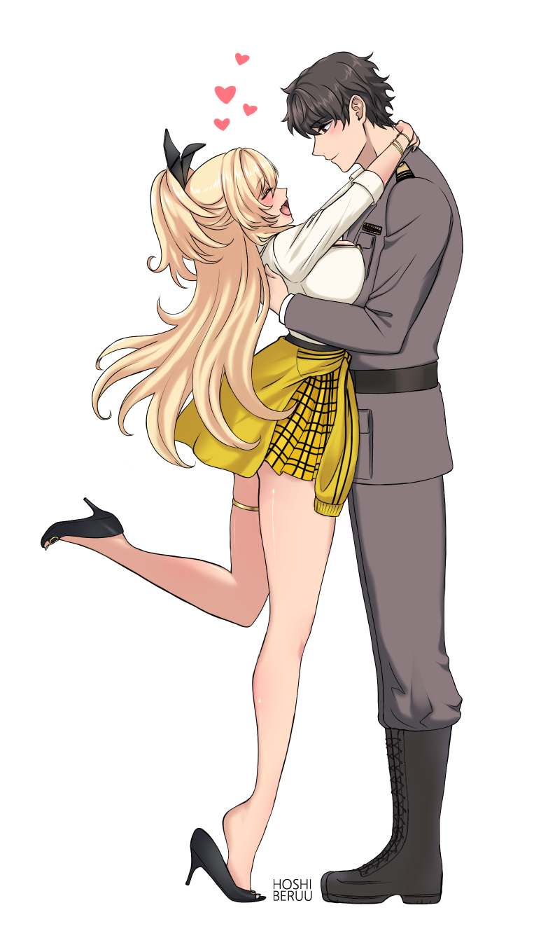 commander and rupee (goddess of victory: nikke) drawn by hoshiberuu