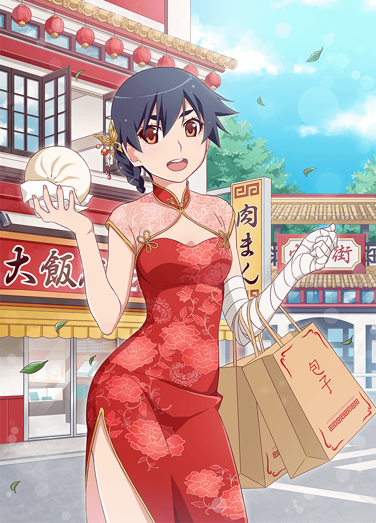 kanbaru suruga (monogatari and 1 more) drawn by watanabe_akio