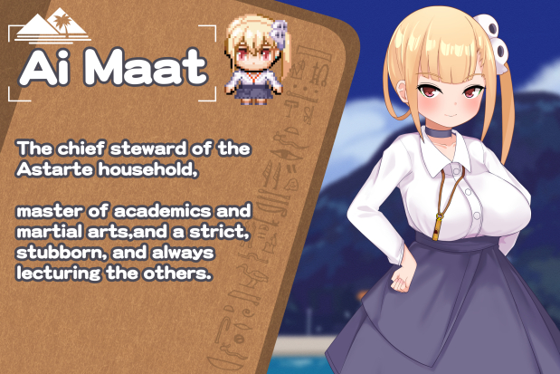 ai maat (lady and the papyrus) drawn by surio