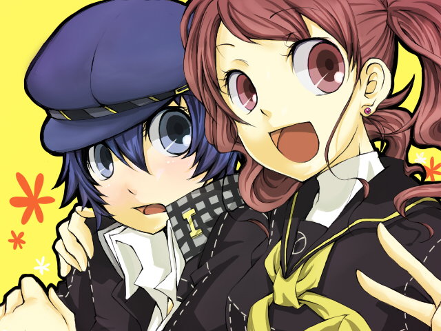 shirogane naoto and kujikawa rise (persona and 1 more) drawn by u35