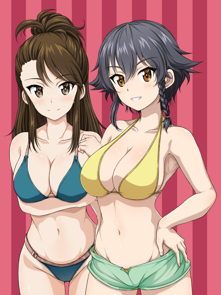 pepperoni and amaretto (girls und panzer) drawn by inoshira
