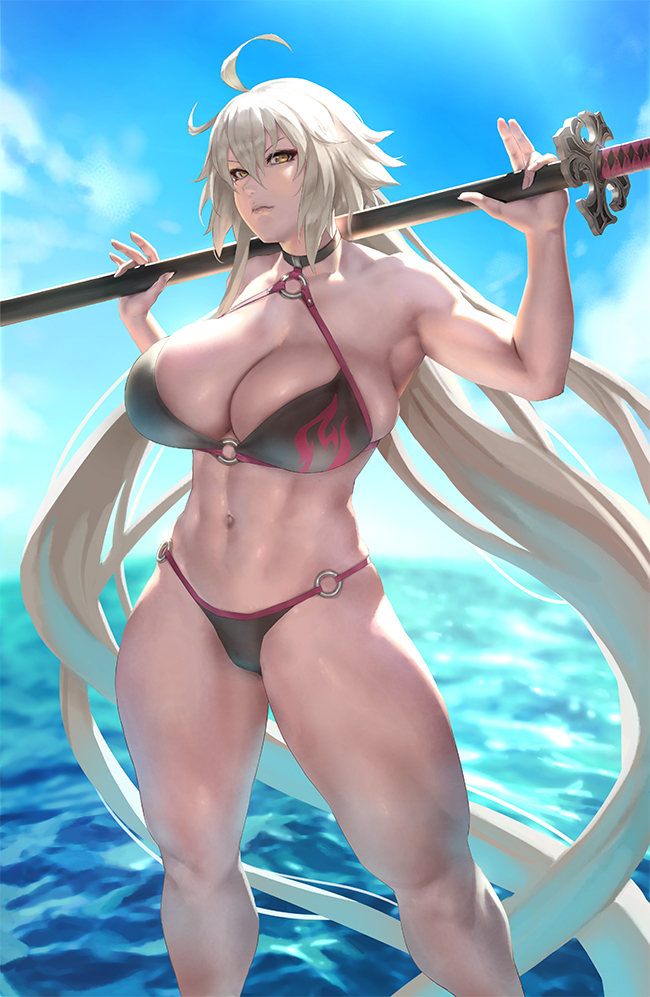 jeanne d'arc alter (fate and 1 more) drawn by eu03