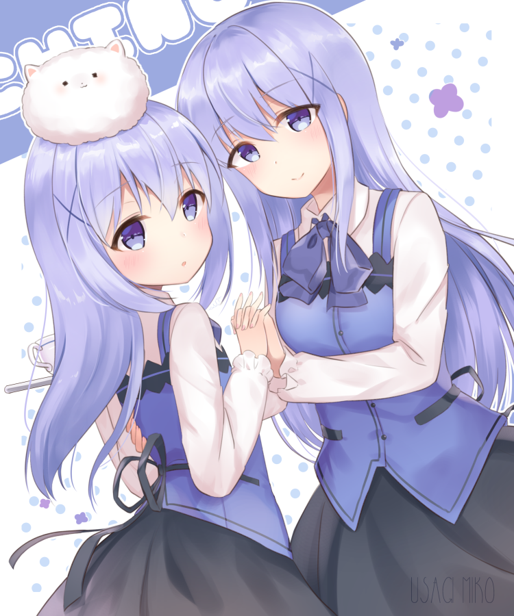 kafuu chino and tippy (gochuumon wa usagi desu ka?) drawn by usagimiko