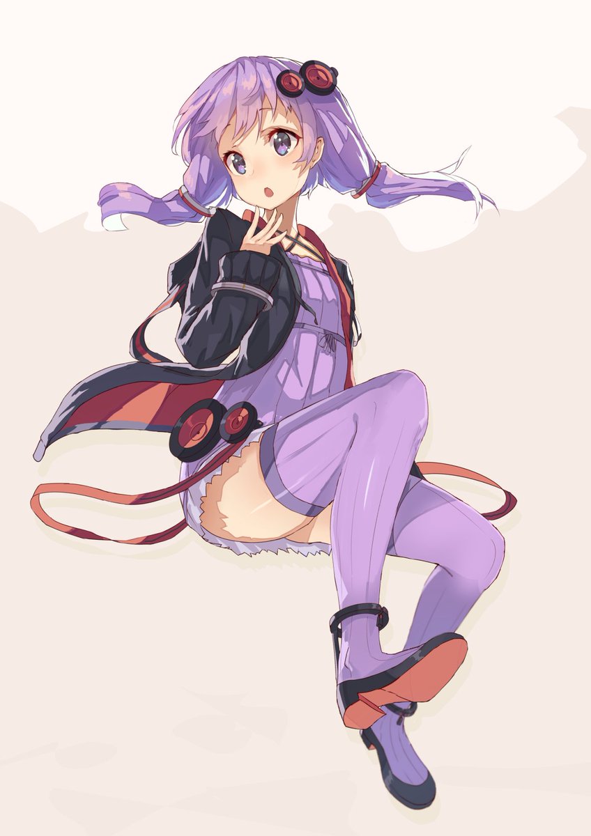 yuzuki yukari (vocaloid and 1 more) drawn by oweee