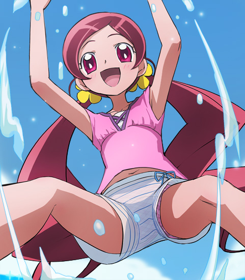hanasaki tsubomi (precure and 1 more) drawn by haruyama_kazunori
