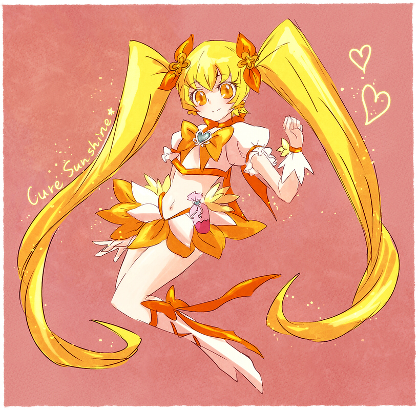 myoudouin itsuki and cure sunshine (precure and 1 more) drawn by kabocha_torute