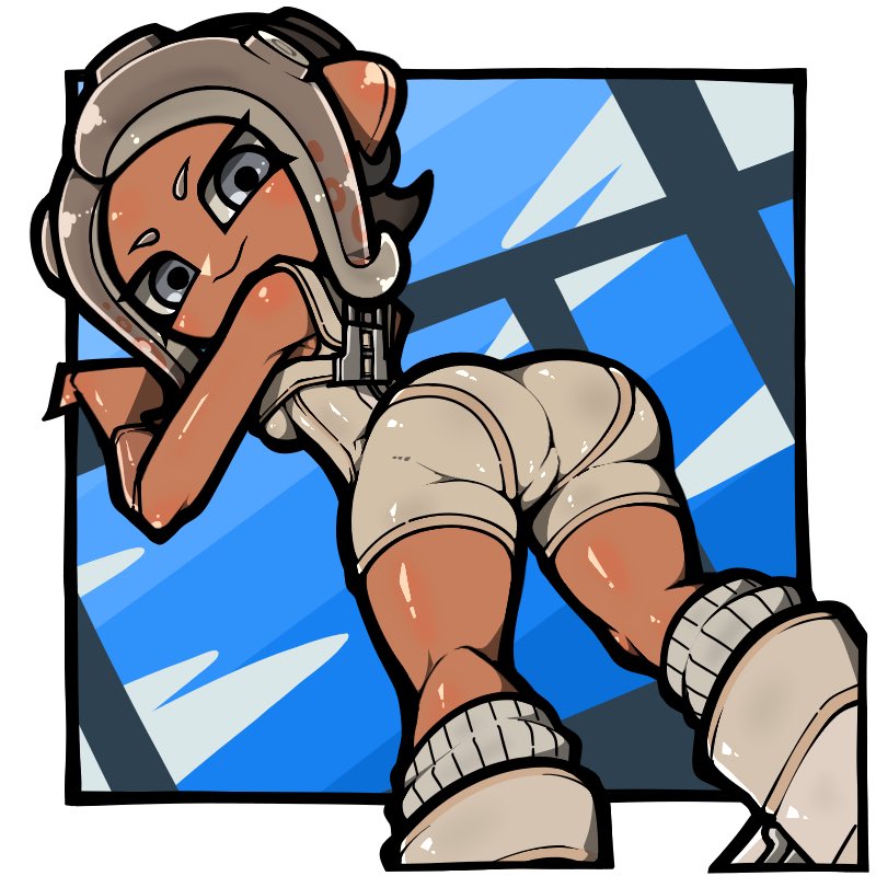 octoling player character, octoling girl, and agent 8 (splatoon and 2 more) drawn by name_omoitukan2