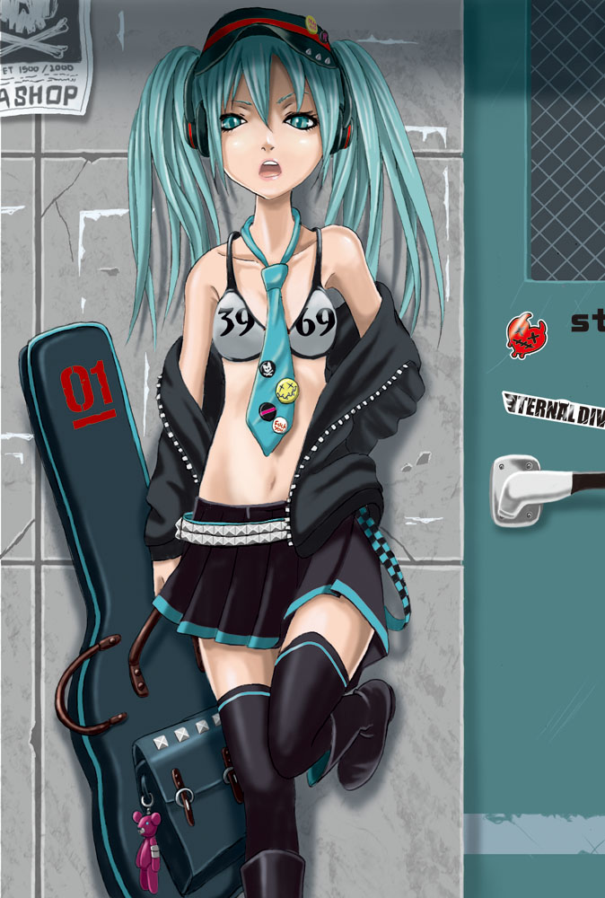 hatsune miku (vocaloid) drawn by katouken_(ktn-works)