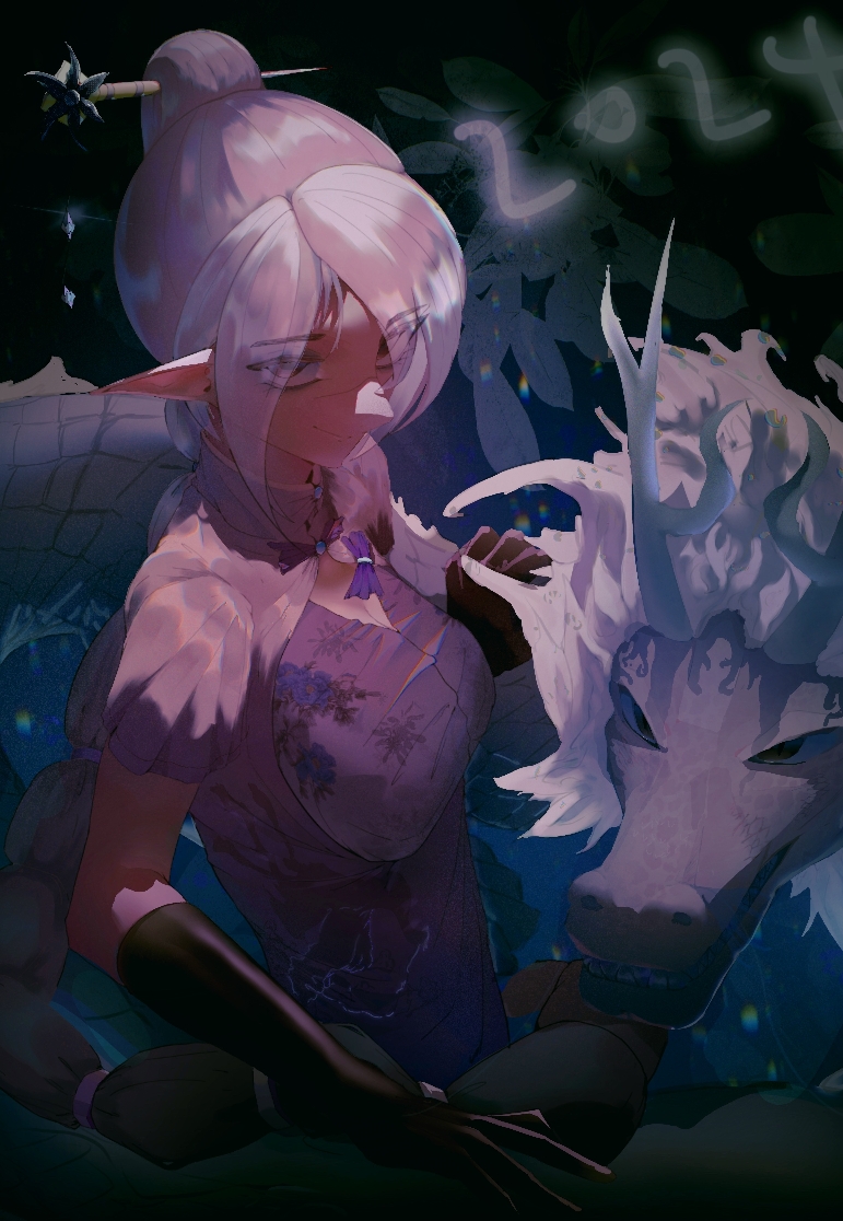 shadowheart (dungeons & dragons and 2 more) drawn by lingluo_(user_jedw2477)