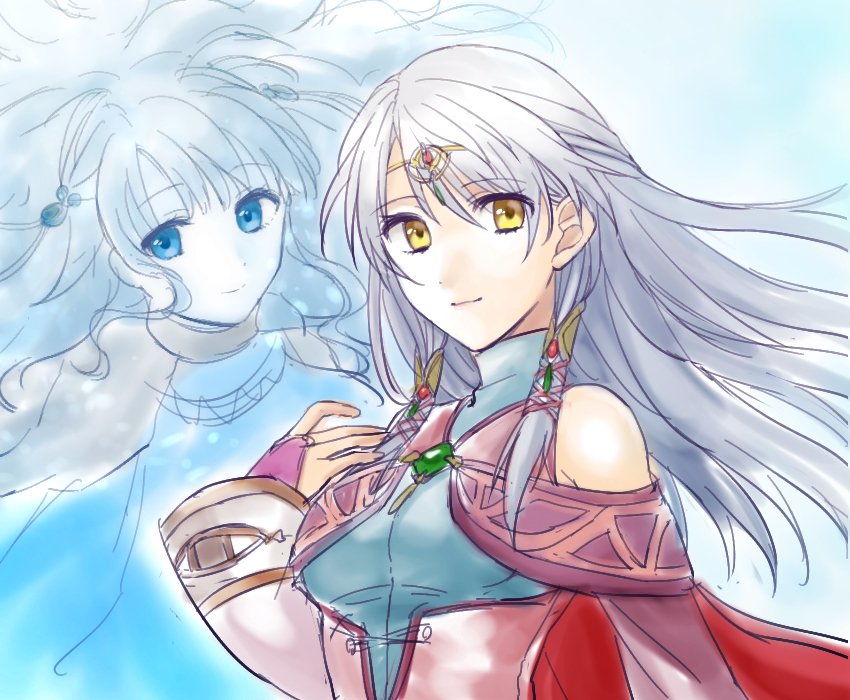 micaiah and yune (fire emblem and 2 more) drawn by hazuki_(nyorosuke)
