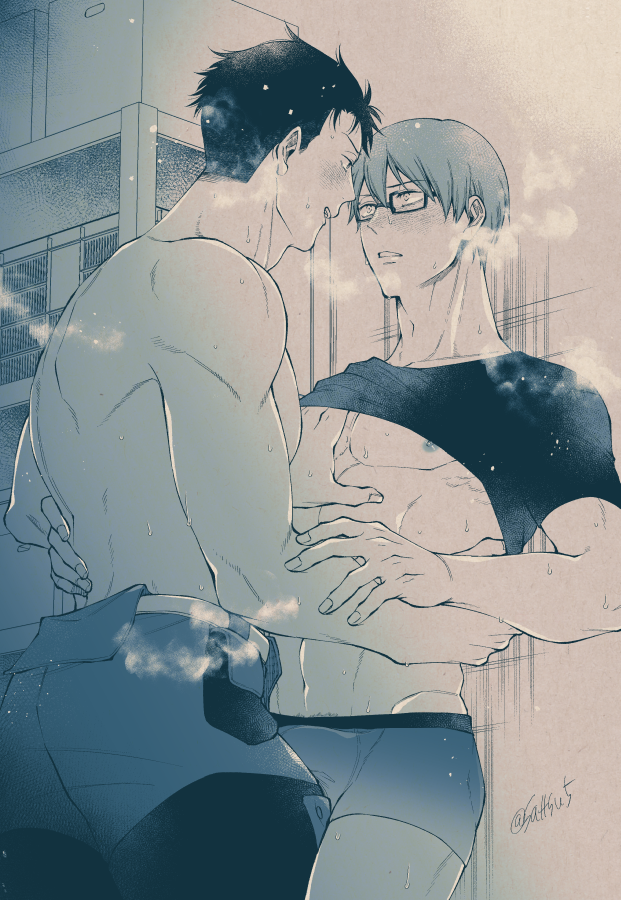 akitaru oubi and takehisa hinawa (en'en no shouboutai) drawn by sat-tsu