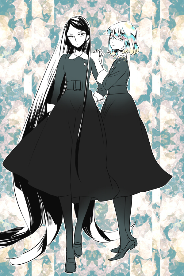 diamond and bort (houseki no kuni) drawn by kinrui_(orangestars_9)