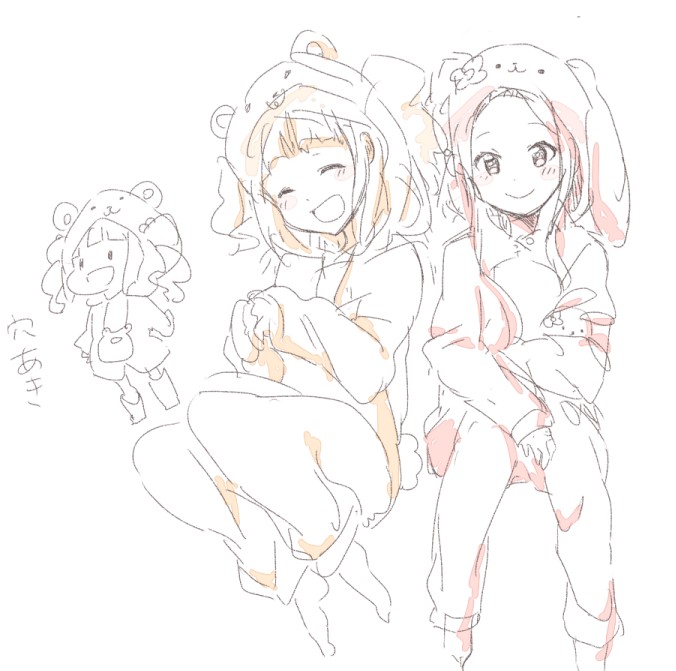 minase iori and takatsuki yayoi (idolmaster) drawn by haruhi7131