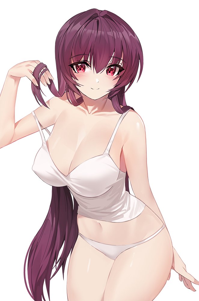 scathach (fate and 1 more) drawn by damda
