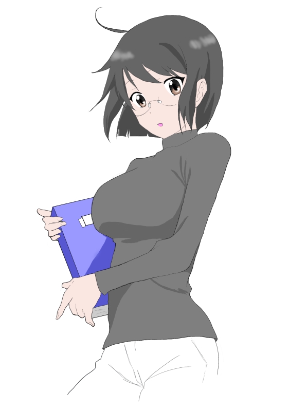 yamagami lucy (servant x service) drawn by suzune_(smiley25)
