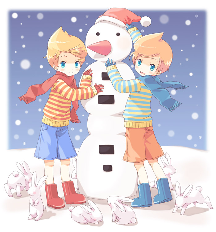lucas and claus (mother and 1 more) drawn by tonamiko