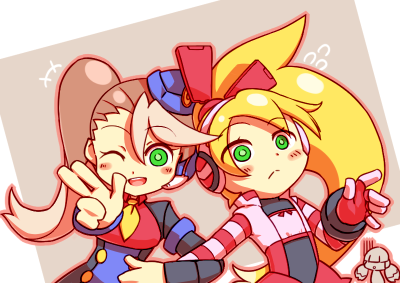 call, call e, call f, and call h (mighty no. 9) drawn by magma_chipmunk