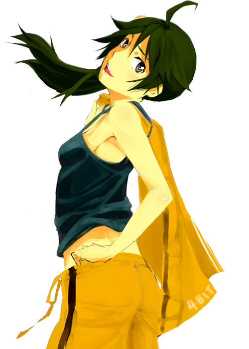 araragi karen (monogatari and 1 more) drawn by riozer