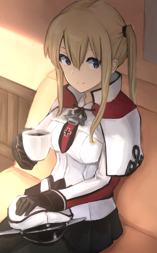 graf zeppelin (kantai collection) drawn by weasel_(close-to-the-edge)