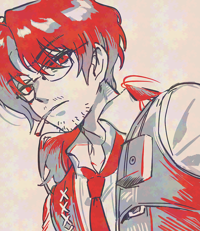gregor (project moon and 1 more) drawn by medu_(rubish)