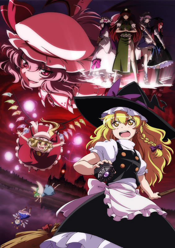 kirisame marisa, remilia scarlet, flandre scarlet, izayoi sakuya, cirno, and 4 more (touhou and 2 more) drawn by lunamoon